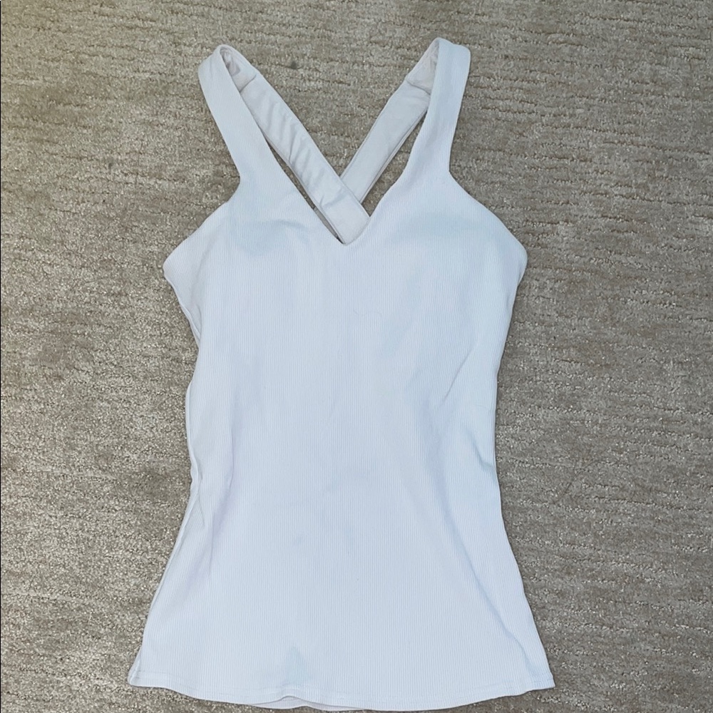 White ALO workout tank!